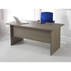 Scrivania Larix Unisit Rovere Grigio - Modulo lineare 140 cm per scrivanie componibili-0