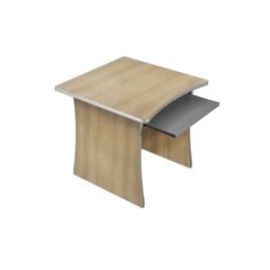 Scrivania Unisit Spirit 80x80x72 cm fianchi a pannello Rovere per scrivanie componibili-0