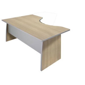 Scrivania informatica Unisit Spirit con semipenisola destra 160x100x72 cm Rovere - utilizzabile per soluzioni componibili-0