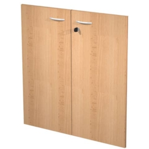 Coppia ante con serratura Artexport in melaminico per mobile basso Presto 80x67 cm Faggio - 60067/M/6-0