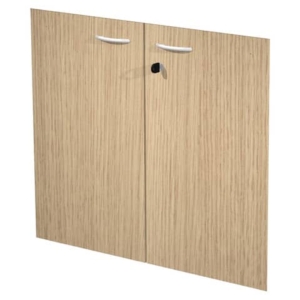 Coppia ante con serratura Artexport in melaminico per mobile basso Presto 80x67 cm Rovere - 60067/M/C-0
