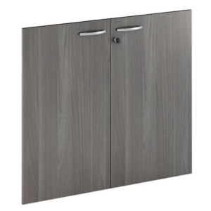 Coppia ante con serratura Artexport in melaminico per mobile basso Presto 80x67 cm Frassino toscano - 60067/M/F-0