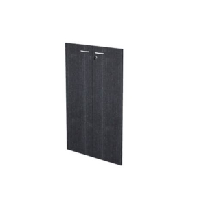Coppia ante con serratura Artexport in melam. per mobile medio Presto 80x115 cm Nero venato frassino - 60069/M/8-0