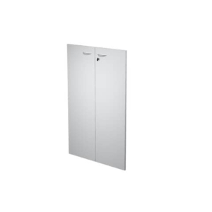 Coppia ante con serratura Artexport in melaminico per mobile medio Presto 80x115 cm Grigio - 60069/M/9-0