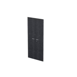 Coppia ante con serratura Artexport in melaminico per mobile alto Presto 80x175 cm Nero venato frassino - 60075/M/8-0