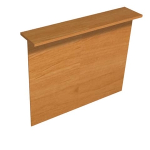 Sopralzo reception Artexport Presto lineare 140x30x115h Noce chiaro RB/140/4-0