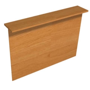 Sopralzo reception Artexport Presto lineare 160x30x115h Noce chiaro RB/160/4-0