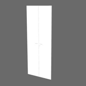 Coppia ante alte per libreria componibile Artexport Protocollo - Bianco - 76x196 cm-0