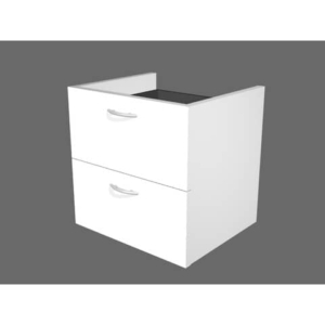 Coppia di cassetti per libreria componibile Artexport Protocollo - Bianco - 36x29x33,5 cm-0