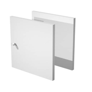 Libreria componibile Artexport Maxicube - Set 2 antine Grigio alluminio 2A-MaxC-5-0