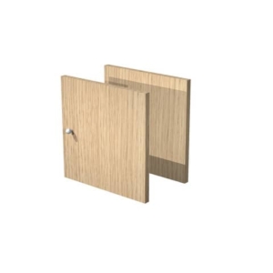 Libreria componibile Artexport Maxicube - Set 2 antine Rovere 2A-MaxC-C-0