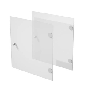 Libreria componibile Artexport Maxicube - Set 2 antine Vetro satinato 2A-MaxC-G-0