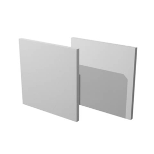 Libreria componibile Artexport Maxicube - Set 2 dietri Grigio alluminio 2R-MaxC-5-0