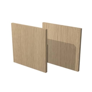 Libreria componibile Artexport Maxicube - Set 2 dietri Rovere 2R-MaxC-C-0