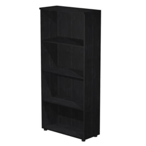 Mobile a giorno Artexport Presto 3 ripiani regolabili 80x35x180 cm Nero venato frassino - 038+039/8-0