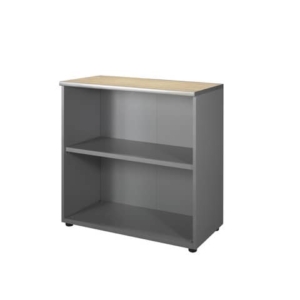 Mobile basso a giorno Unisit Spirit 1 ripiano media larghezza 90x45x90 cm Rovere-0