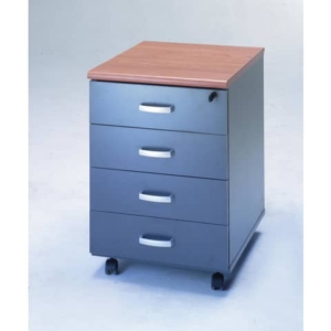 Cassettiera con 4 cassetti Unisit Venice 44x52x63 cm Ciliegio/Antracite UVEC4C-0