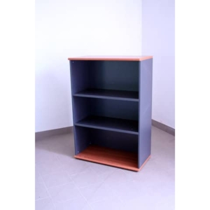 Mobile alto a giorno Unisit Venice 2 ripiani media larghezza 90x45x130 cm Ciliegio/Antracite - UVEM139-0