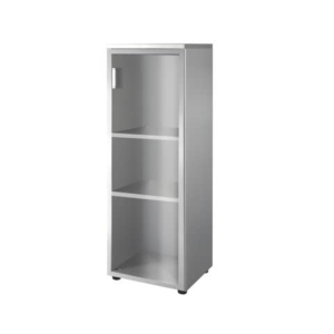 Mobile alto a giorno Unisit Spirit 2 ripiani 45x45x130 cm wengé-0
