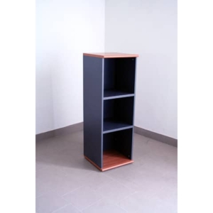 Mobile alto a giorno Unisit Venice 2 ripiani 45x45x130 cm Ciliegio/Antracite - UVEM134-0