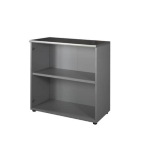 Mobile basso a giorno Unisit Spirit 1 ripiano media larghezza 90x45x90 cm wengé-0