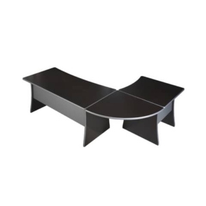 Raccordo 90° Unisit Spirit 80x80 cm wengé per scrivanie componibili-0