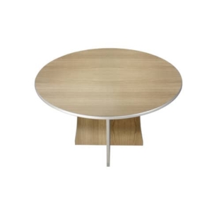 Tavolo miniriunione Unisit Spirit diametro 125 cm per h. 72 cm Rovere USPRTR125-0