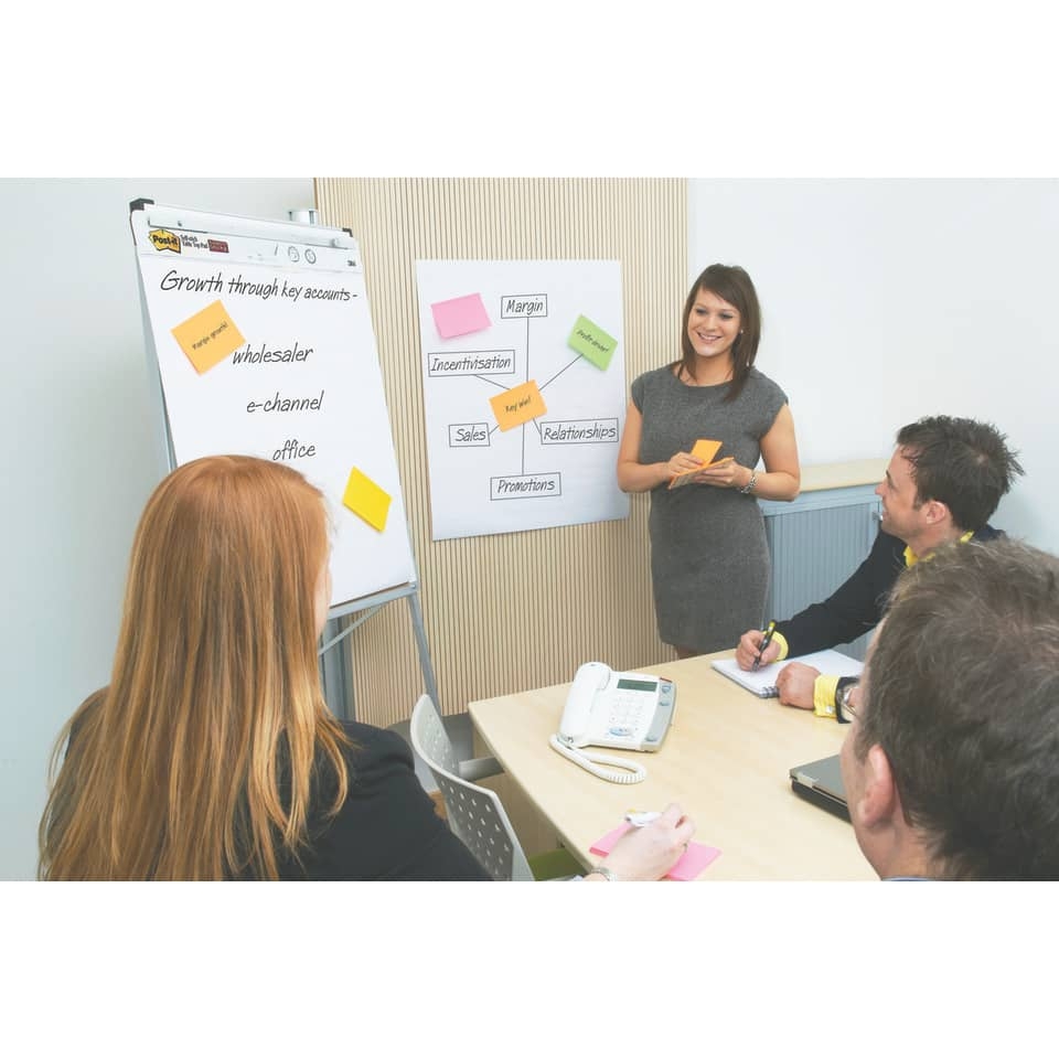 Blocchi lavagna Post-it® Meeting Chart Bianco 63,5x77,5 cm 30 fogli Promo Pack (conf.3)-102705 - Loveoffice