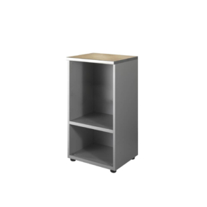 Mobile basso a giorno Unisit Spirit 1 ripiano 45x45x90 cm Rovere-0