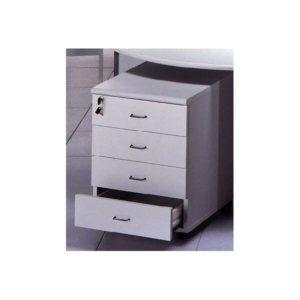 Cassettiera 4 Cassetti BYTE - Grigio - 44x52x63 cm-0
