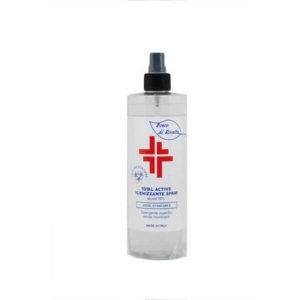 Spray igienizzante superfici (alcol 70%) 400 ml - Active linea Bosco di Rivalta - flacone Trasparente - BOS014-0