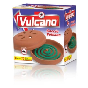 Insetticida zampirone per esterni Vulcano (conf.10 spirali + supporto in coccio)-0