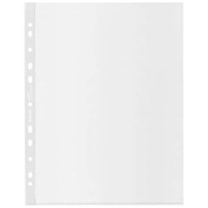 Buste a perforazione universale Esselte De Luxe - 22x30 cm 100% riciclate Trasparenti (conf.100)-0