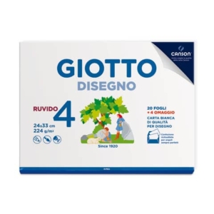 Album da disegno GIOTTO Disegno 4 224 g/m² - 24x33 cm ruvido 24 fogli-0