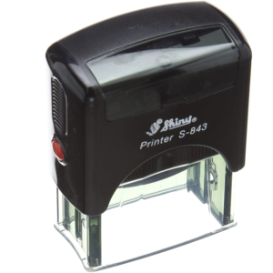 Timbro autoinchiostrante Shiny S-843 - 47x18mm - Max 5 righe - Personalizzato-0