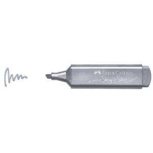 Evidenziatore Textliner 46 Tratto 1-2-5 mm Faber-Castell metallic Argento - 154661-0
