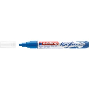 Pennarello acrilico Edding 5100 - punta tonda 2-3 mm Tratto medio - Blu genziana - 4-5100903-0