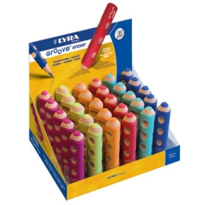 Gomma Groove eraser - forma triangolare ergonomica Lyra - colori assortiti L7407300-0