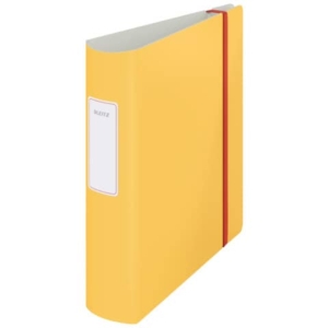 Registratore Leitz Cosy Active con meccanismo a leva 180° - A4 - Dorso 8,2 cm - Giallo caldo-0