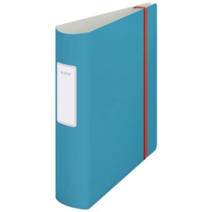Registratore Leitz Cosy Active con meccanismo a leva 180° - A4 - Dorso 8,2 cm - Blu calmo-0