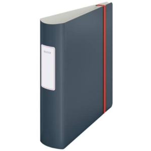 Registratore Leitz Cosy Active con meccanismo a leva 180° - A4 - Dorso 8,2 cm - Grigio velluto-0