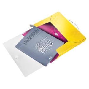 Cartella Progetti con elastico Leitz WOW - Dorso 3 cm - 25x33 cm - Giallo -0