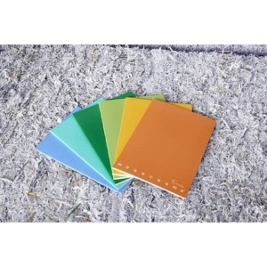 Quaderni Pigna Maxi Monocromo Green a righe 1R - 42 fogli 80 g/m² - A4 - copertine assortite (conf.10)-0