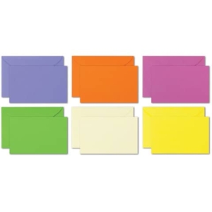 Biglietti con busta Ellebi-Sadoch Capri formato 9 - 9x14 cm - colori forti Assortito (conf.100)-0