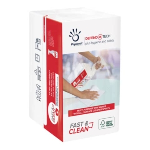 Panni in carta Papernet Fast&Clean Bianco - 2 veli - 21,6x33,25 cm - 419295 (20 conf.100 fogli)-0