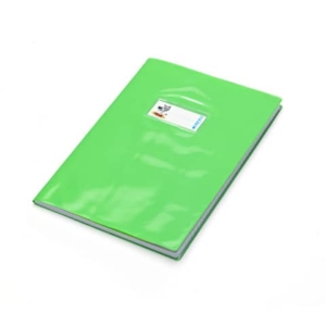 Copriquaderni con etichetta - Coprimaxi Beat A4 in PVC laccato spessore 180 µm CoLibrì Verde chiaro (conf.30)-0