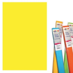 Rotolo di Carta crespa - 50x250 cm - 40 g/m² Deco Giallo 10713/02-0
