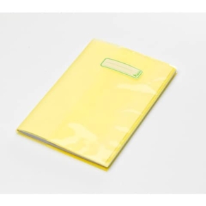 Copriquaderni con etichetta - coprimaxi A4 in Eco-Polietilene - 140 µm CoLibrì Giallo (conf.24)-0