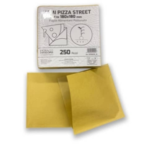 Pizza Street in carta paglia Pigna Envelopes Kami 80gr + 9gr PE - 18x18 cm (conf.250)-0