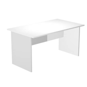 Scrivania da ufficio Bianca Artexport linea Presto 120x80x72 cm fianchi melanimicospess. 22 mm-0